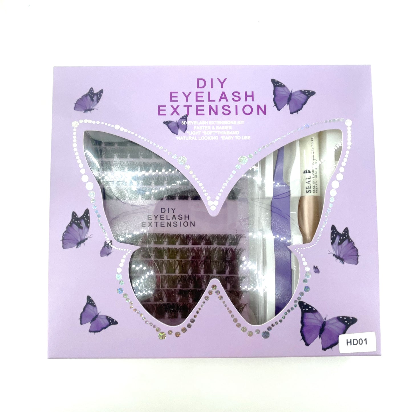 HD01 DIY Cluster Lashes (8mm-16mm mixed) D curl