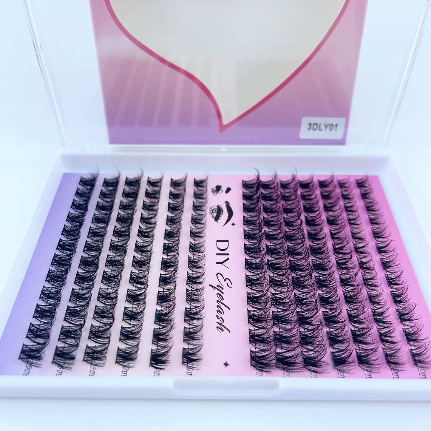 3DLY01 DIY Cluster Lashes (8mm-16mm mixed) D curl