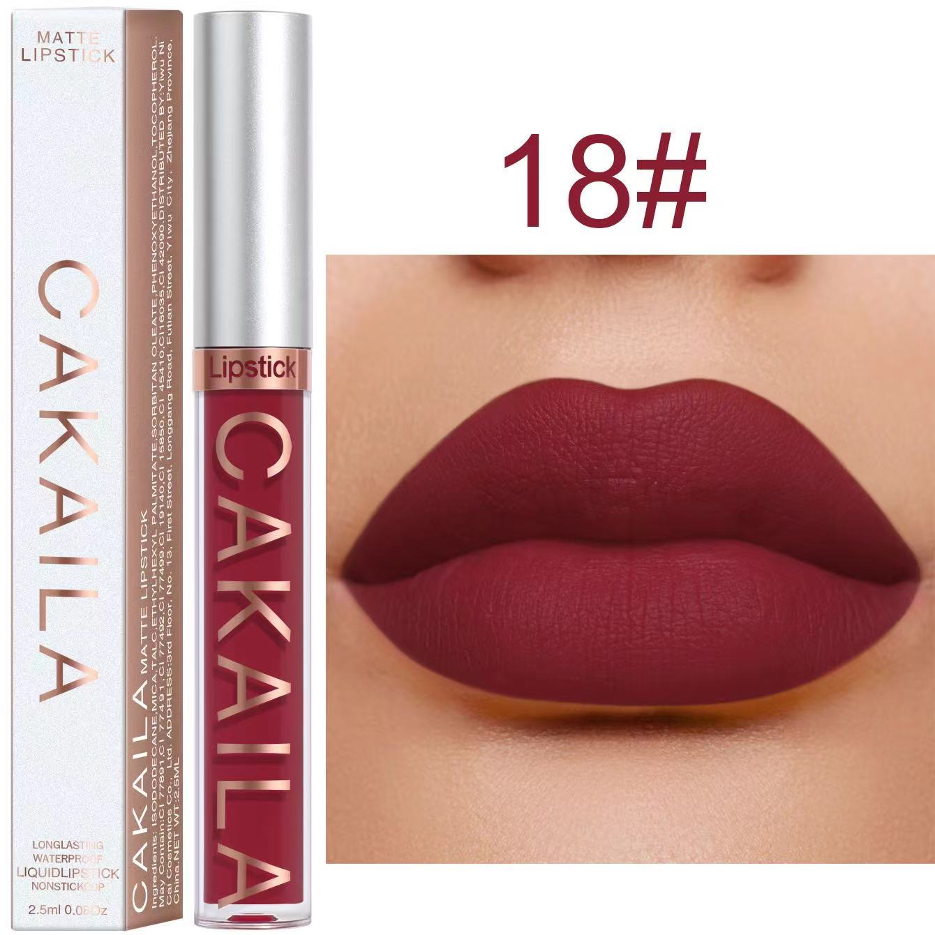 CAKAILA 18 Colors LIQUID MATTE LIPSTICK