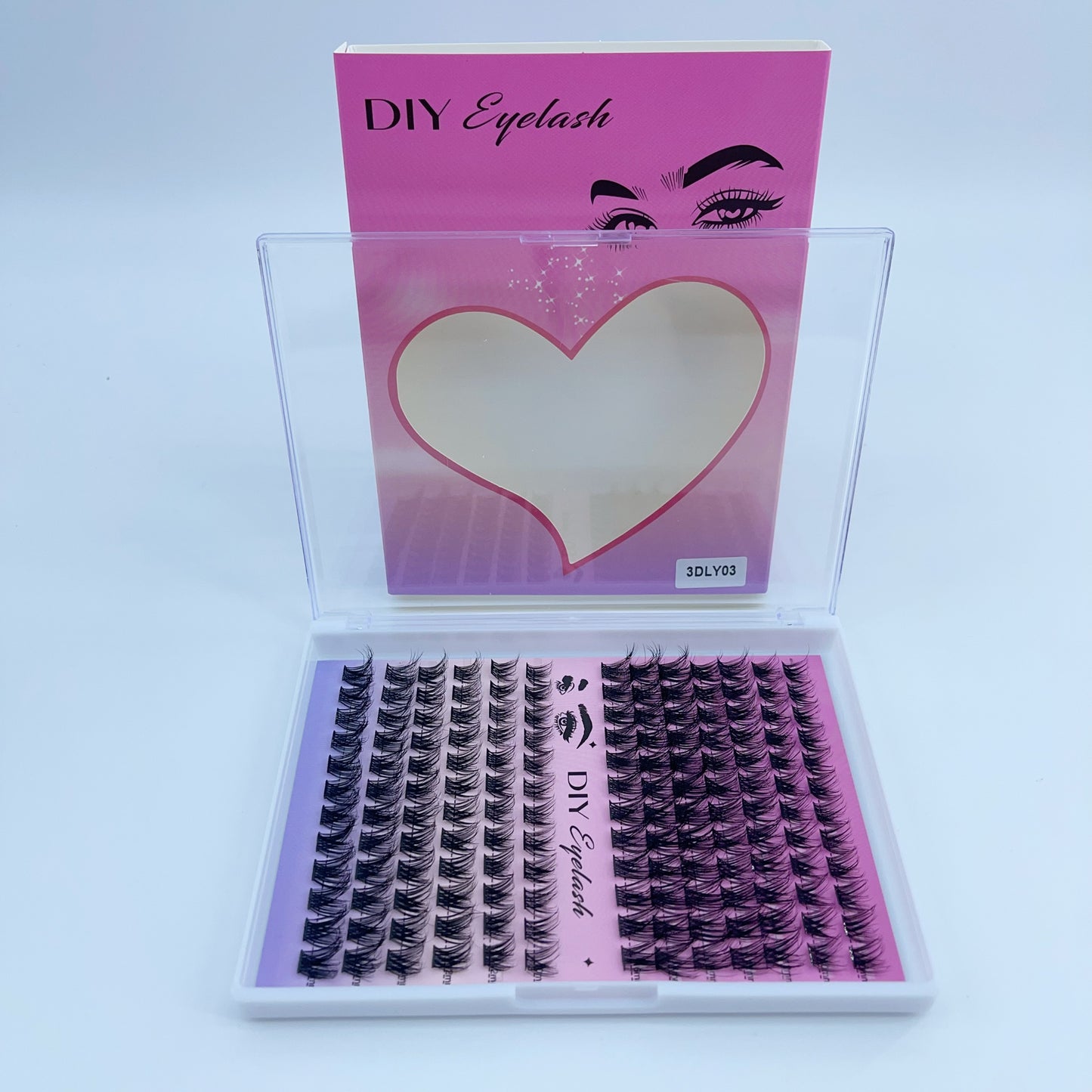 3DLY03 DIY Cluster Lashes (8mm-16mm mixed) D curl