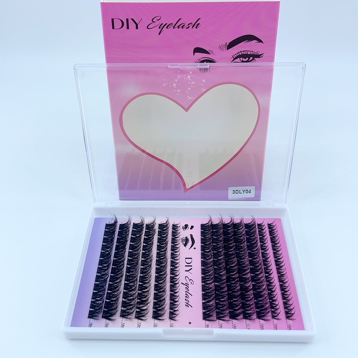 3DLY04 DIY Cluster Lashes (8mm-16mm mixed) D curl
