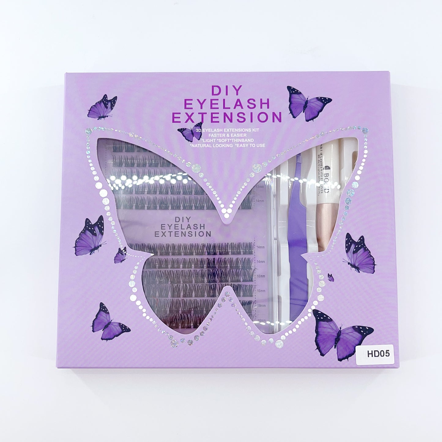 HD05 DIY Cluster Lashes (8mm-16mm mixed) D curl