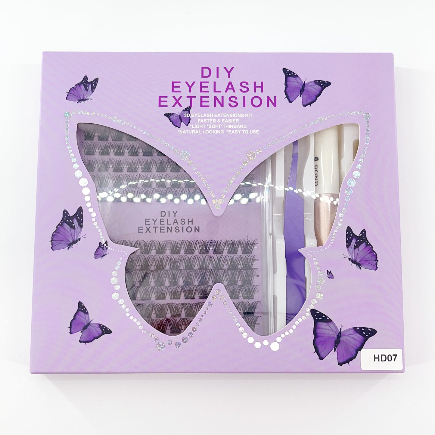 HD07 DIY Cluster Lashes (8mm-16mm mixed) D curl