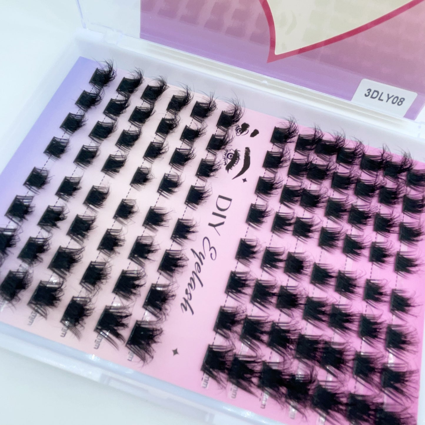 3DLY08 DIY Cluster Lashes (8mm-16mm mixed) D curl