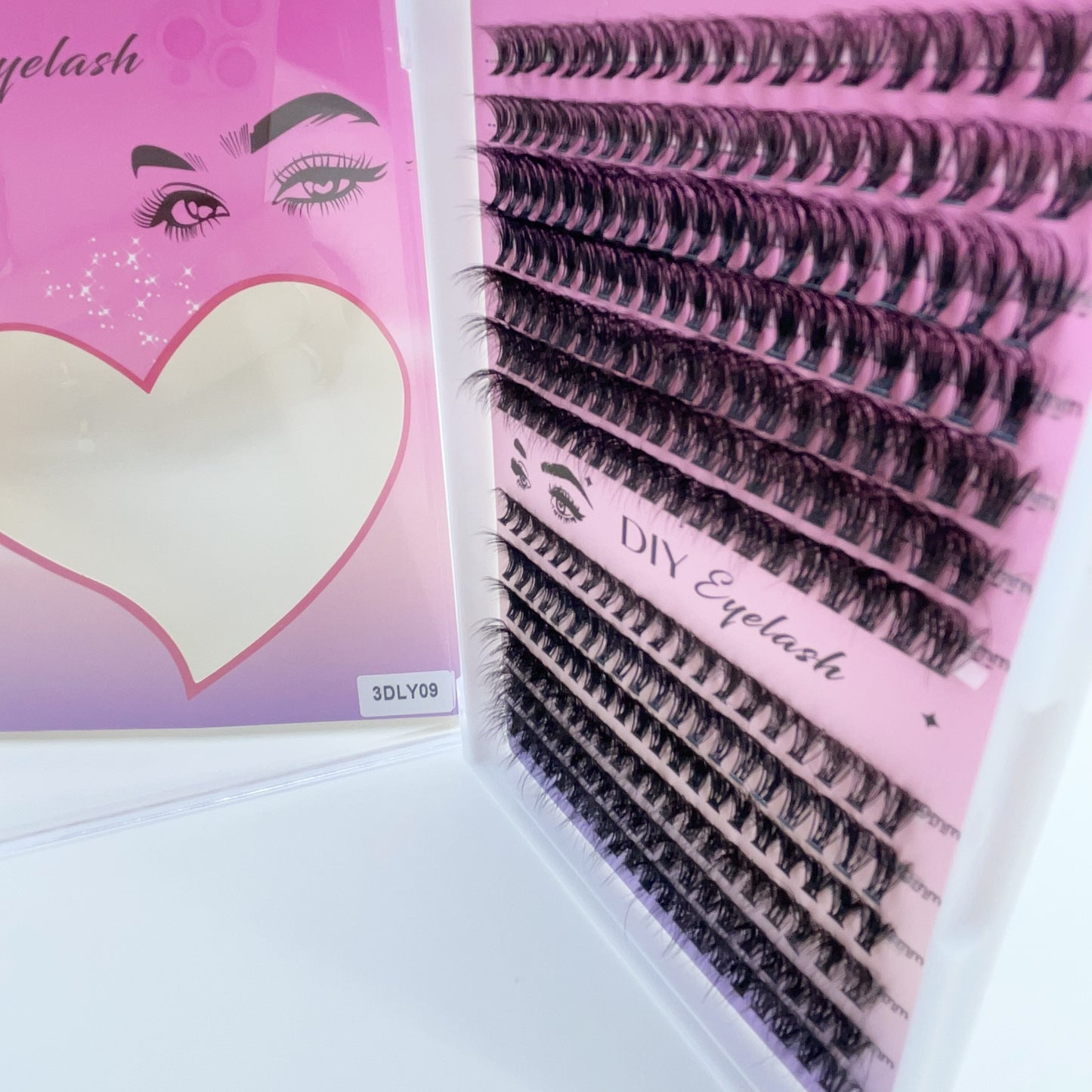 3DLY09 DIY Cluster Lashes (8mm-16mm mixed) D curl