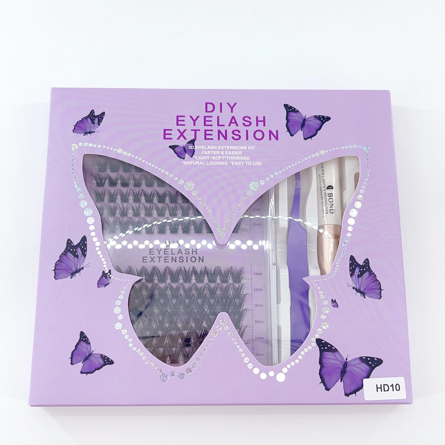 HD10 DIY Cluster Lashes (8mm-16mm mixed) D curl