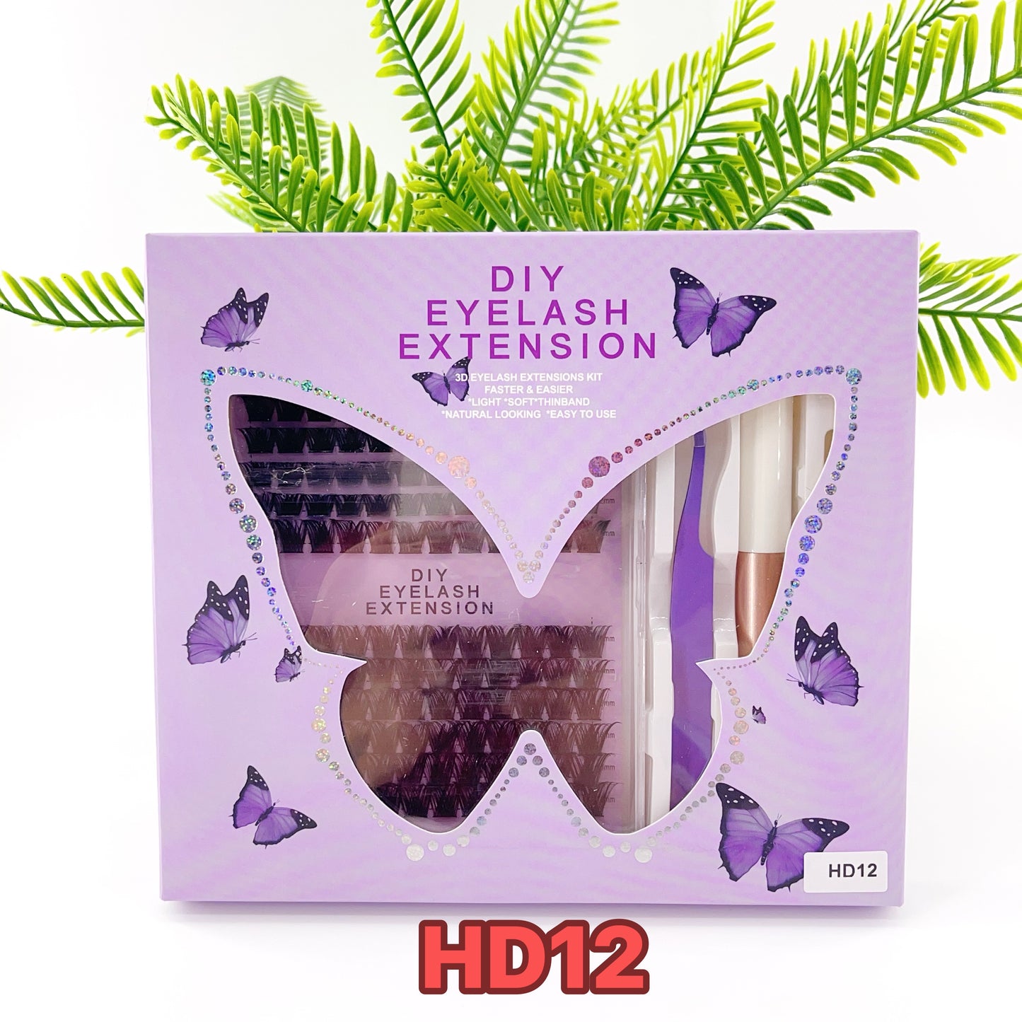 HD12 DIY Cluster Lashes (8mm-16mm mixed) D curl