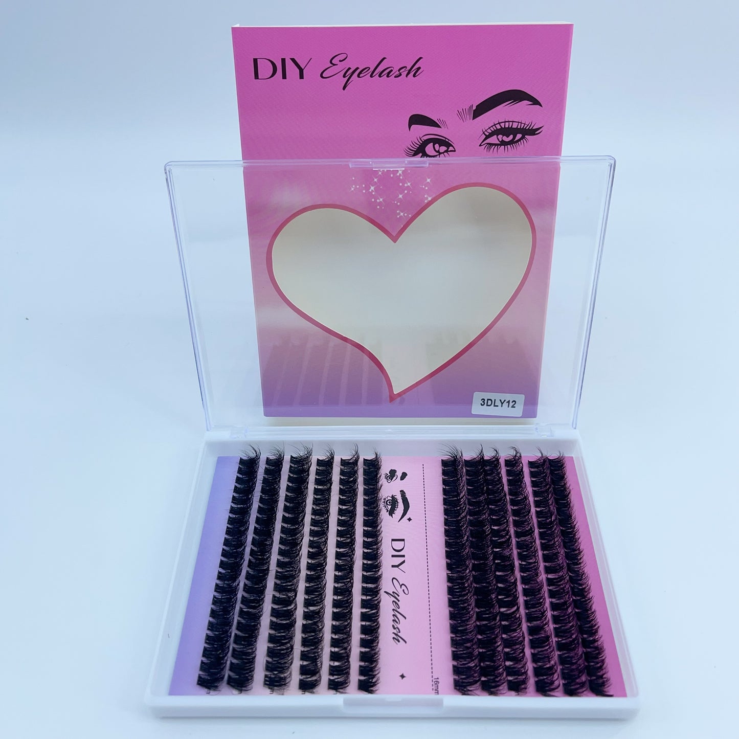 3DLY12 DIY Cluster Lashes (8mm-16mm mixed) D curl