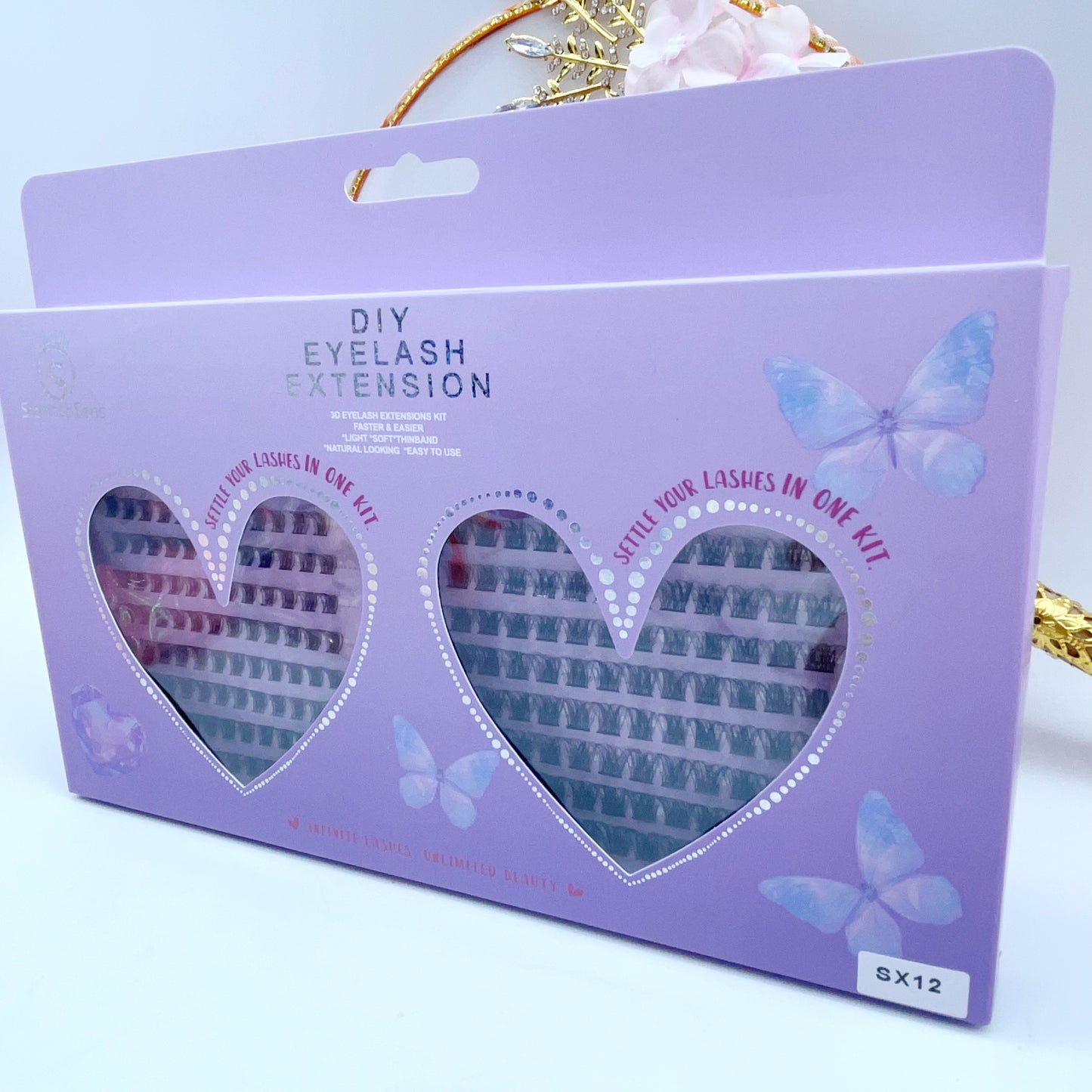 SX12 DIY Cluster Lashes (8mm-16mm mixed) D curl