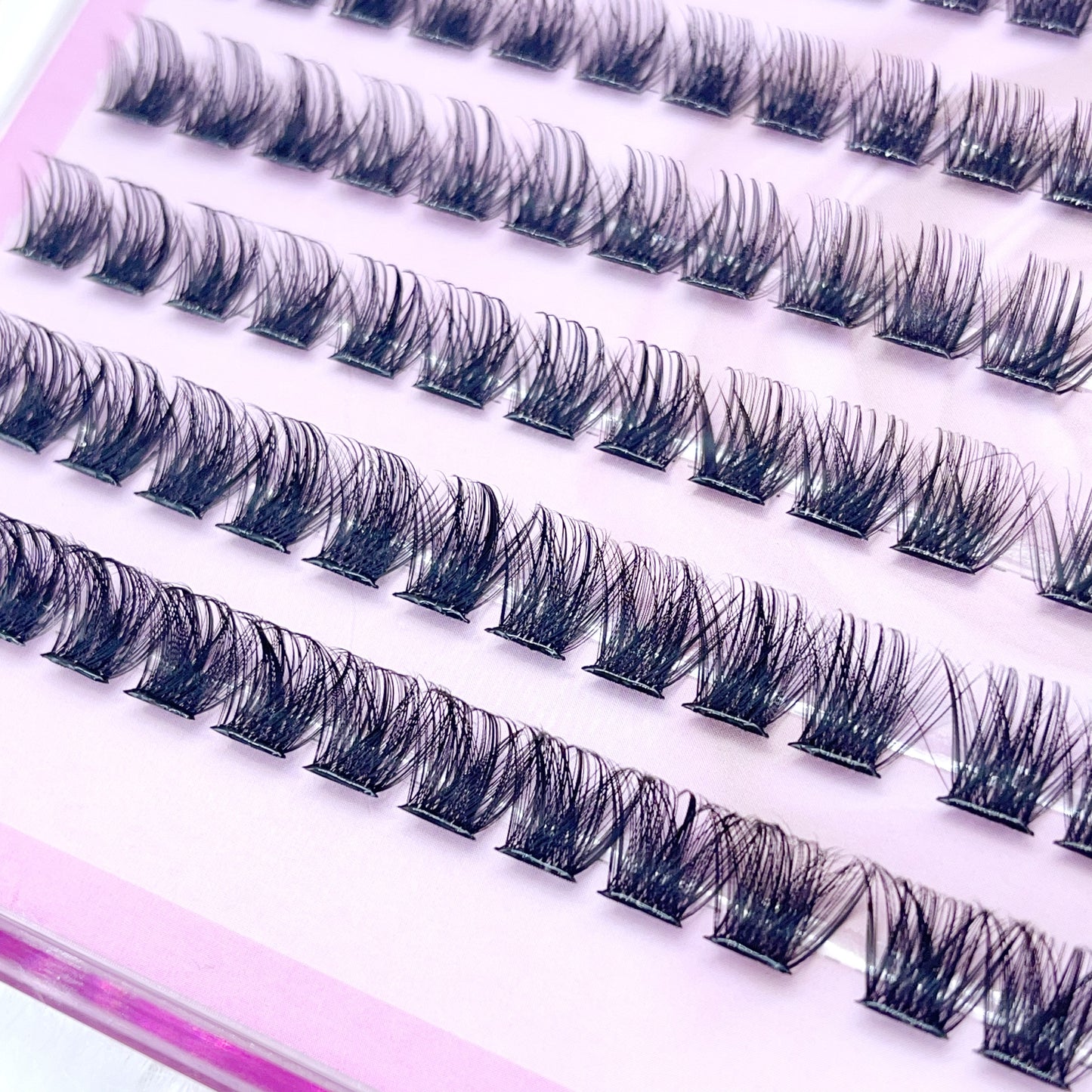 MG12 Self-adhesive Cluster Lashes (8mm-16mm mixed) D curl