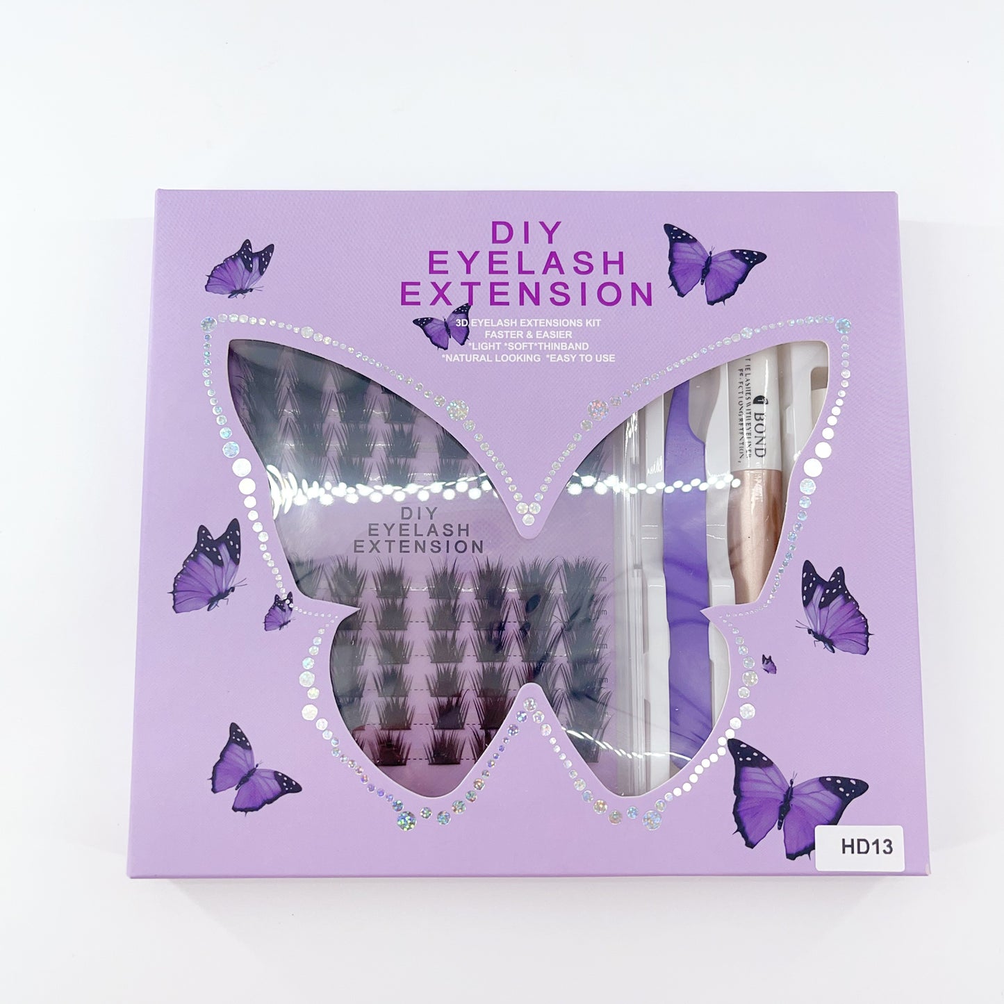 HD13 DIY Cluster Lashes (8mm-16mm mixed) D curl