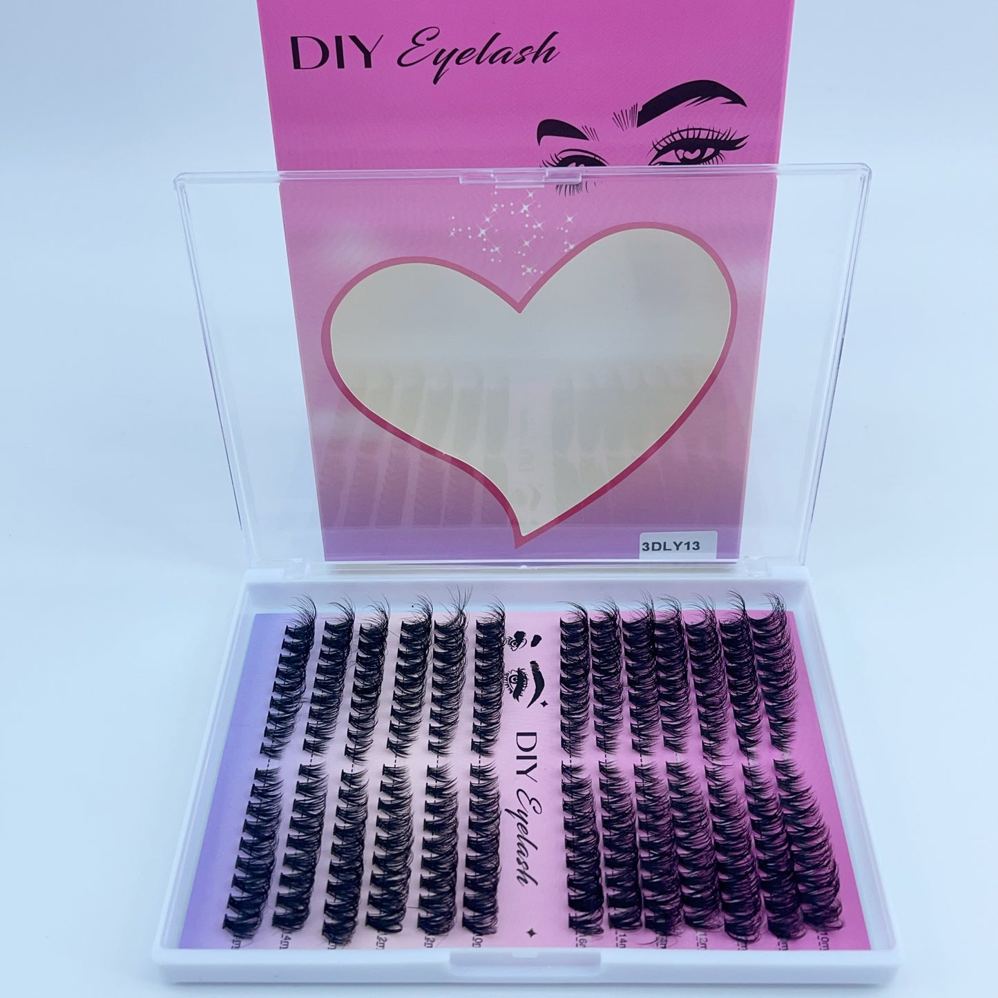 3DLY13 DIY Cluster Lashes (8mm-16mm mixed) D curl