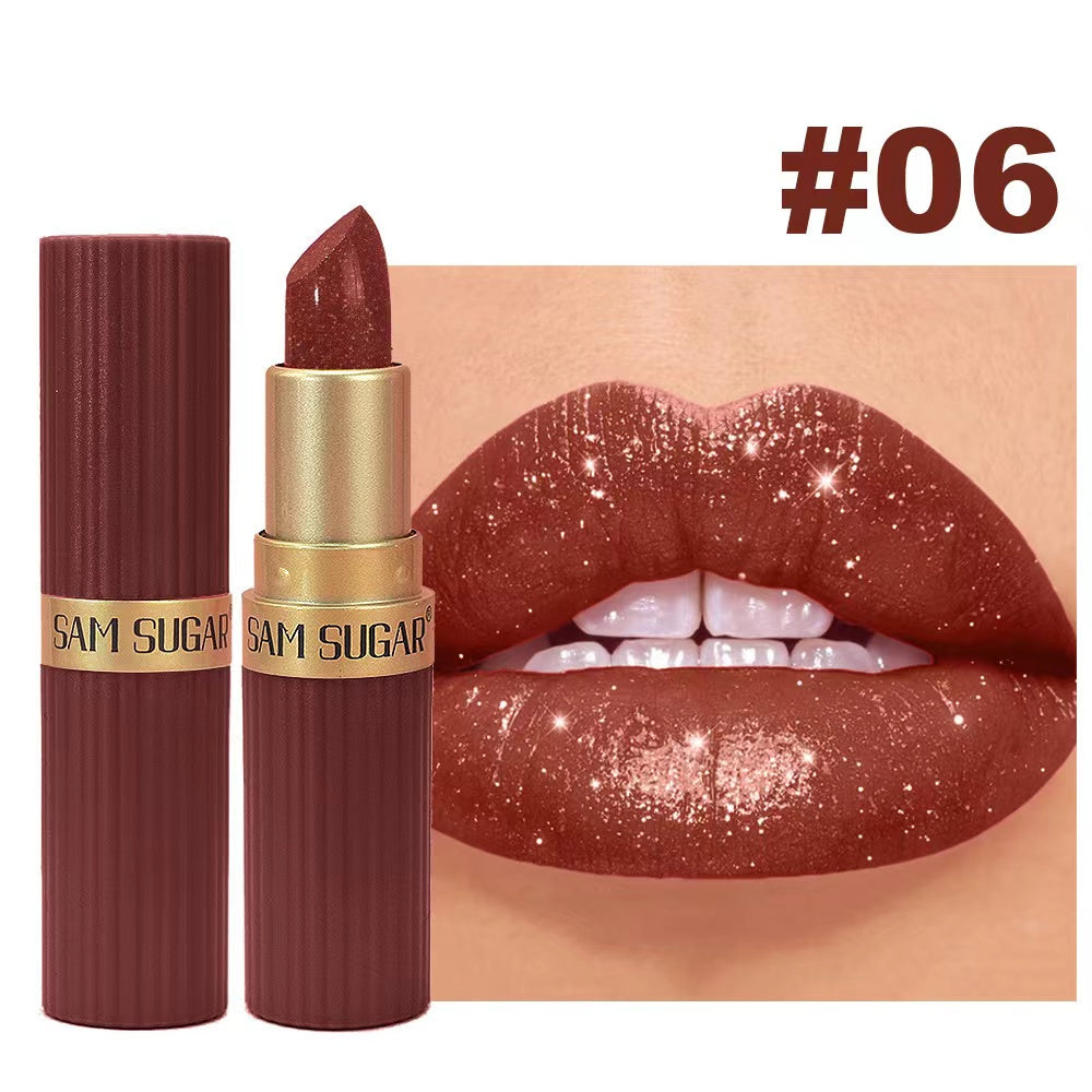 SAM SUGAR 6 Colors PEARL LIPSTICK