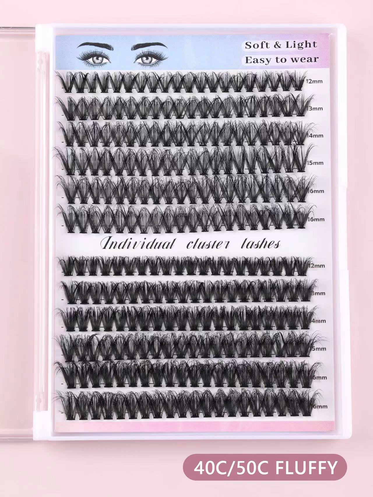 EXTENSIÓN DE PESTAÑAS DIY 40C/50C ESPONJOSAS