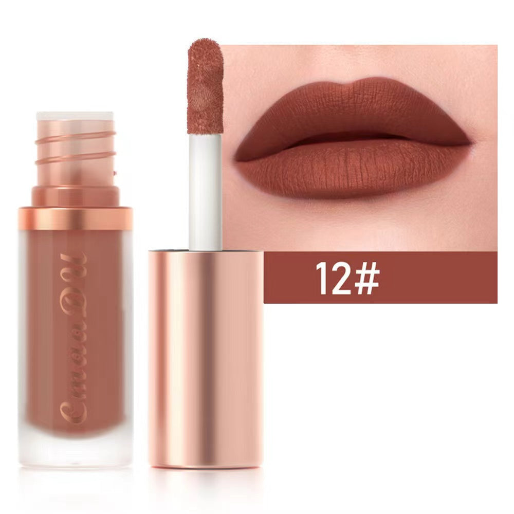 CmaaDu 12 Colors Velvet matte lipstick