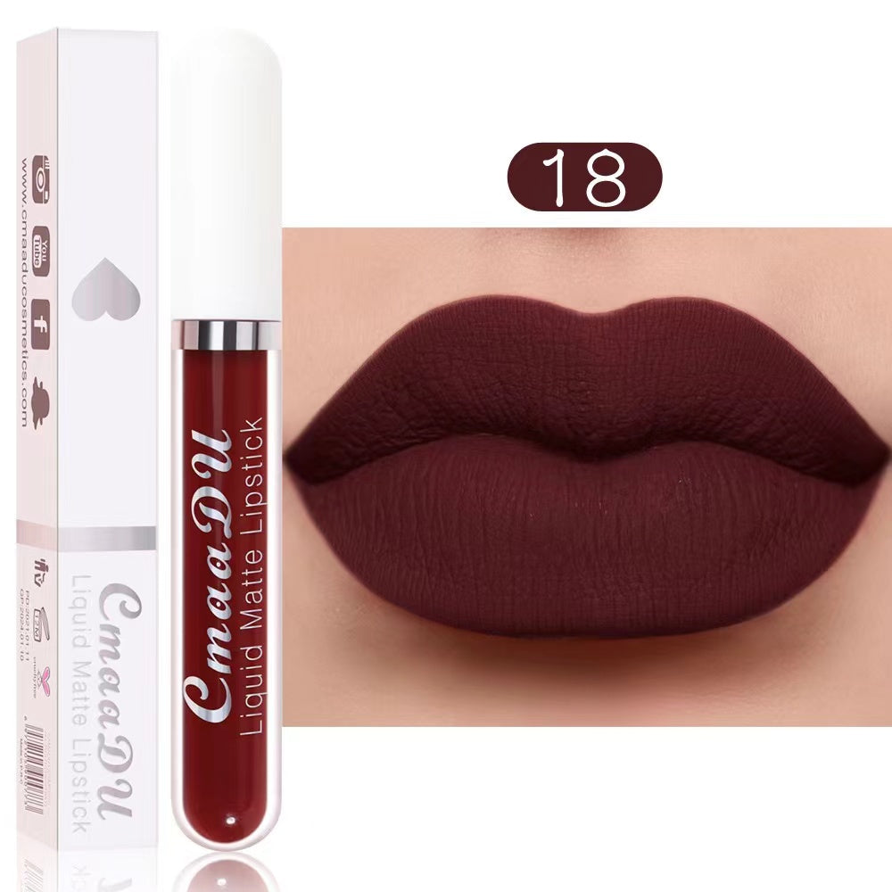 CmaaDu 18 Colors LIQUID MATTE LIPSTICK