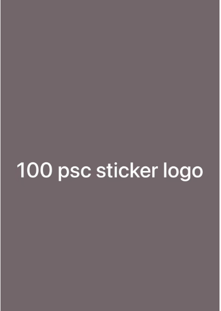 100 pcs sticker logo