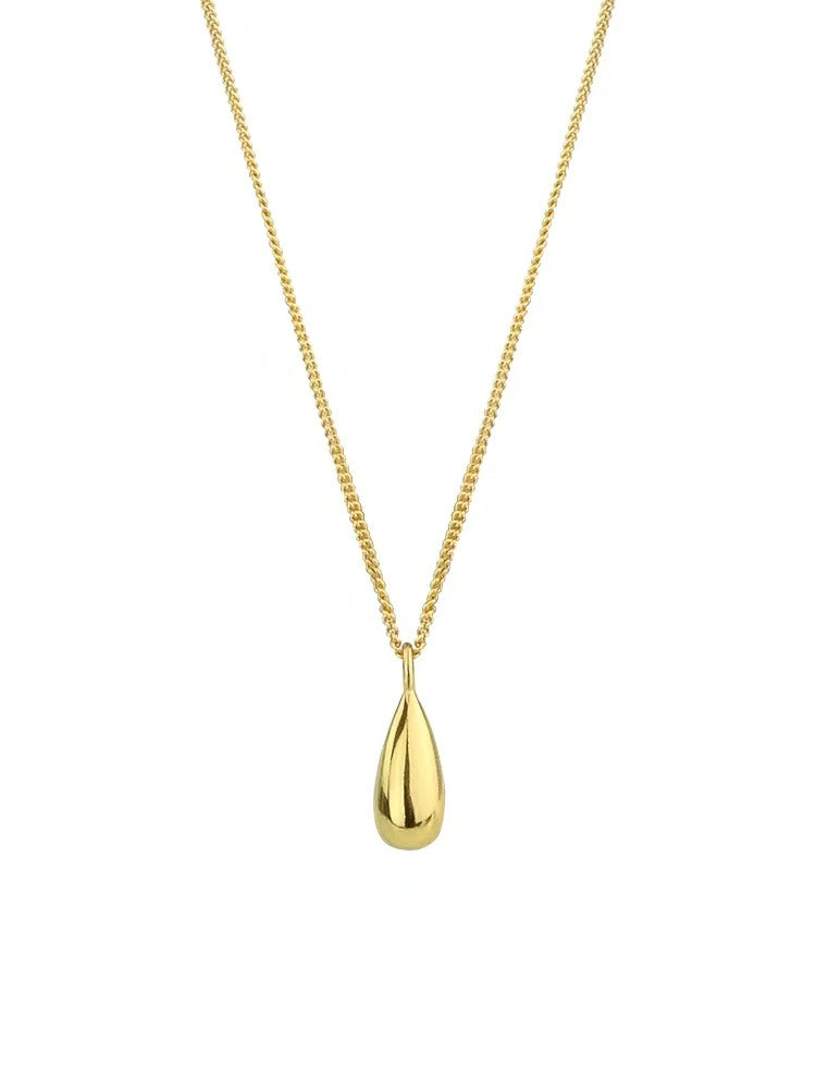 S925 Minimalist Waterdrop Pendant Necklace
