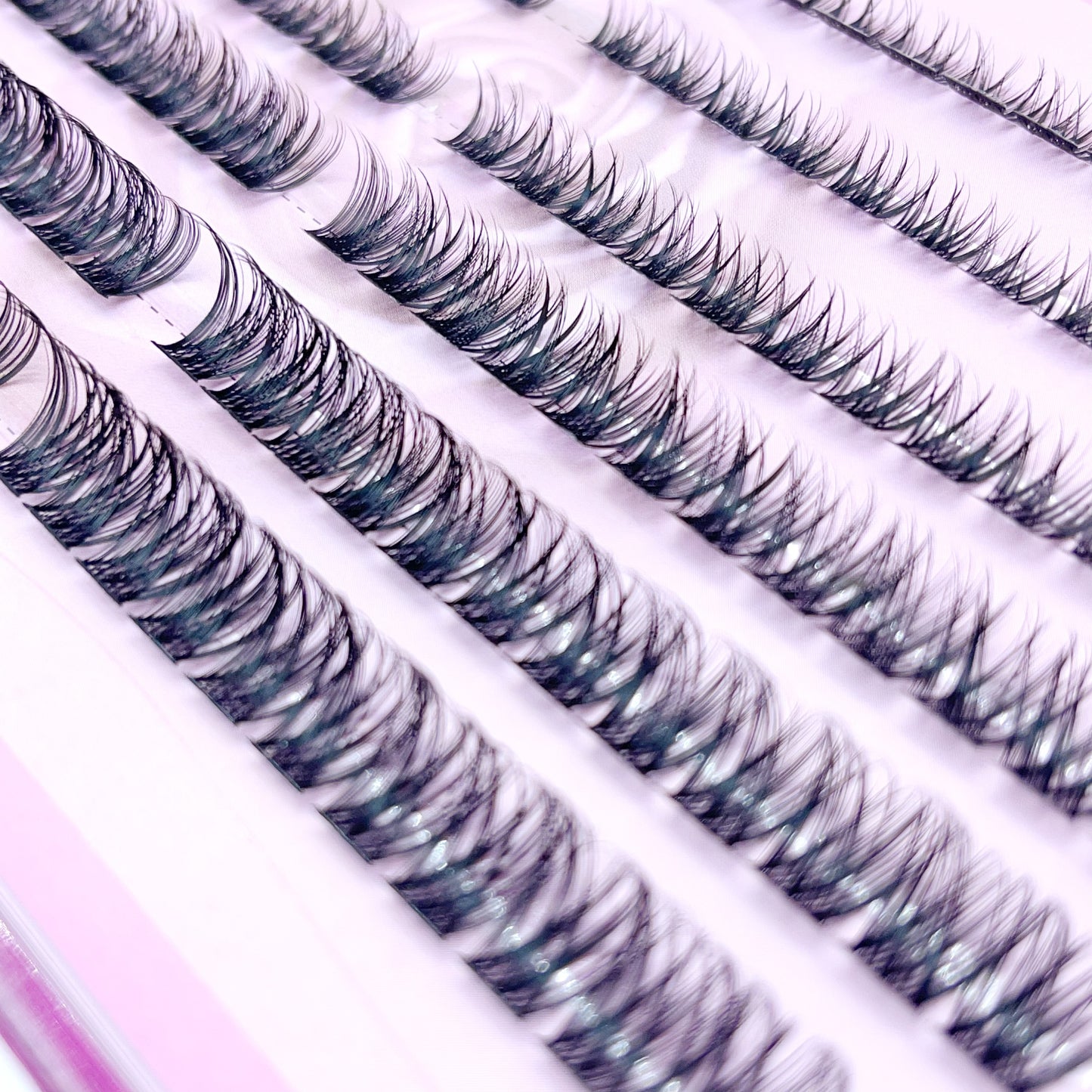 MG01 Self-adhesive Cluster Lashes (8mm-16mm mixed) D curl