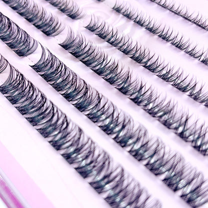 MG01 Self-adhesive Cluster Lashes (8mm-16mm mixed) D curl