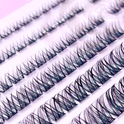 MG01 Self-adhesive Cluster Lashes (8mm-16mm mixed) D curl