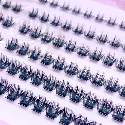 MG02 Self-adhesive Cluster Lashes (8mm-16mm mixed) D curl