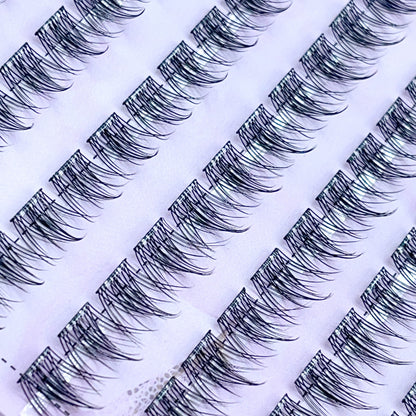 FS02 Self-adhesive Cluster Lashes (8mm-16mm mixed) D curl
