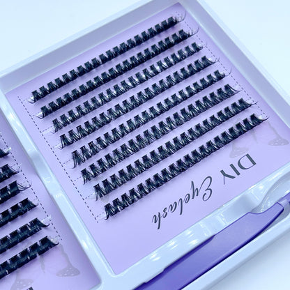 SX02 DIY Cluster Lashes (8mm-16mm mixed) D curl