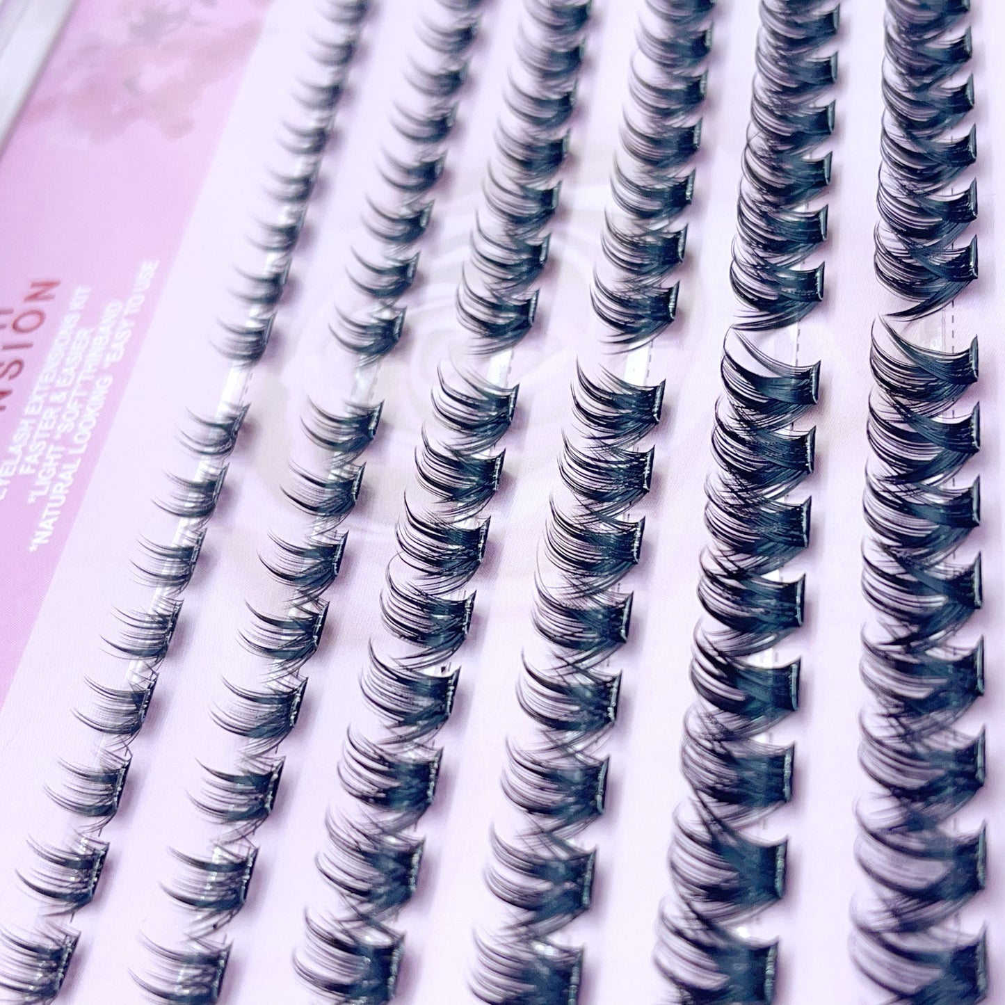 MG02 Self-adhesive Cluster Lashes (8mm-16mm mixed) D curl