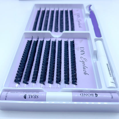 SX02 DIY Cluster Lashes (8mm-16mm mixed) D curl