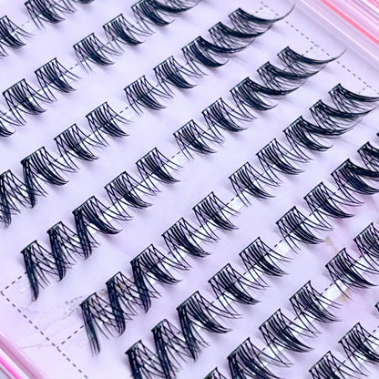 FS03 Self-adhesive Cluster Lashes (8mm-16mm mixed) D curl