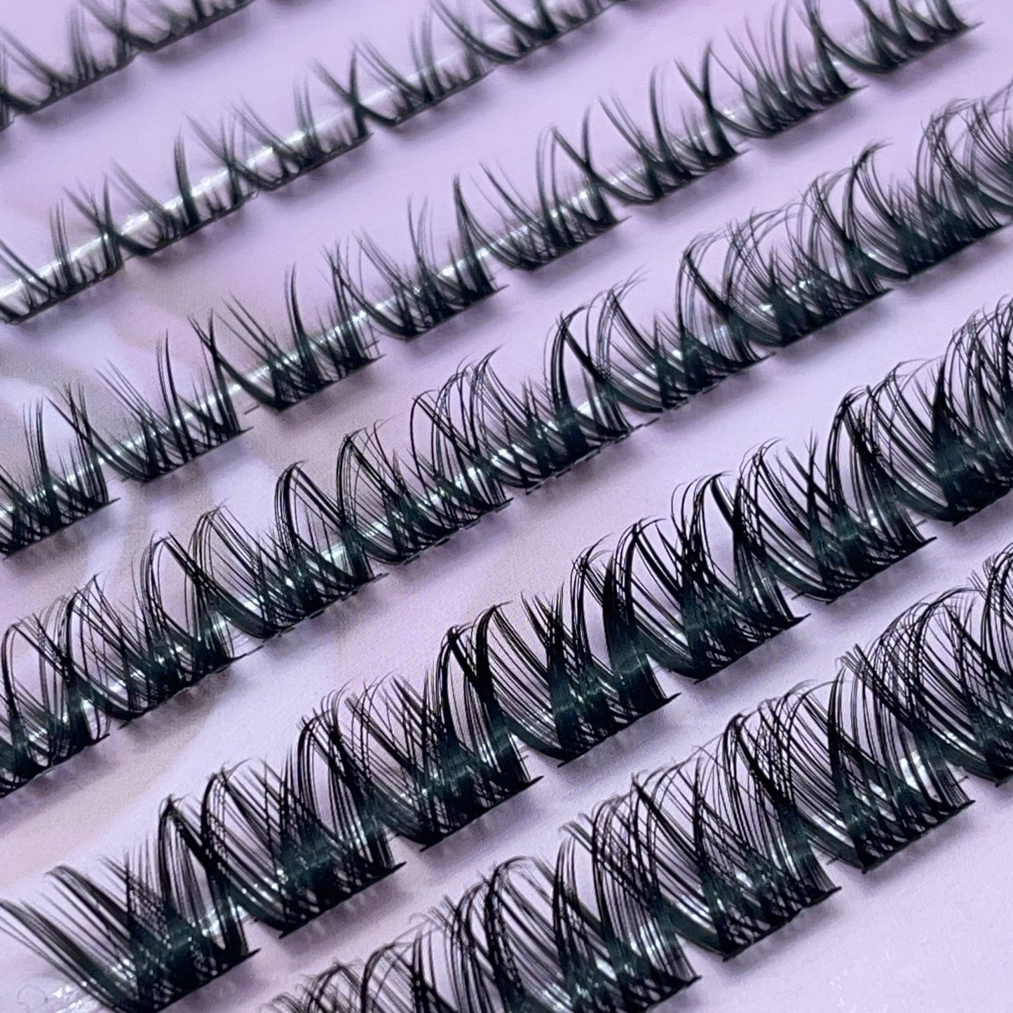 MG03 Self-adhesive Cluster Lashes (8mm-16mm mixed) D curl