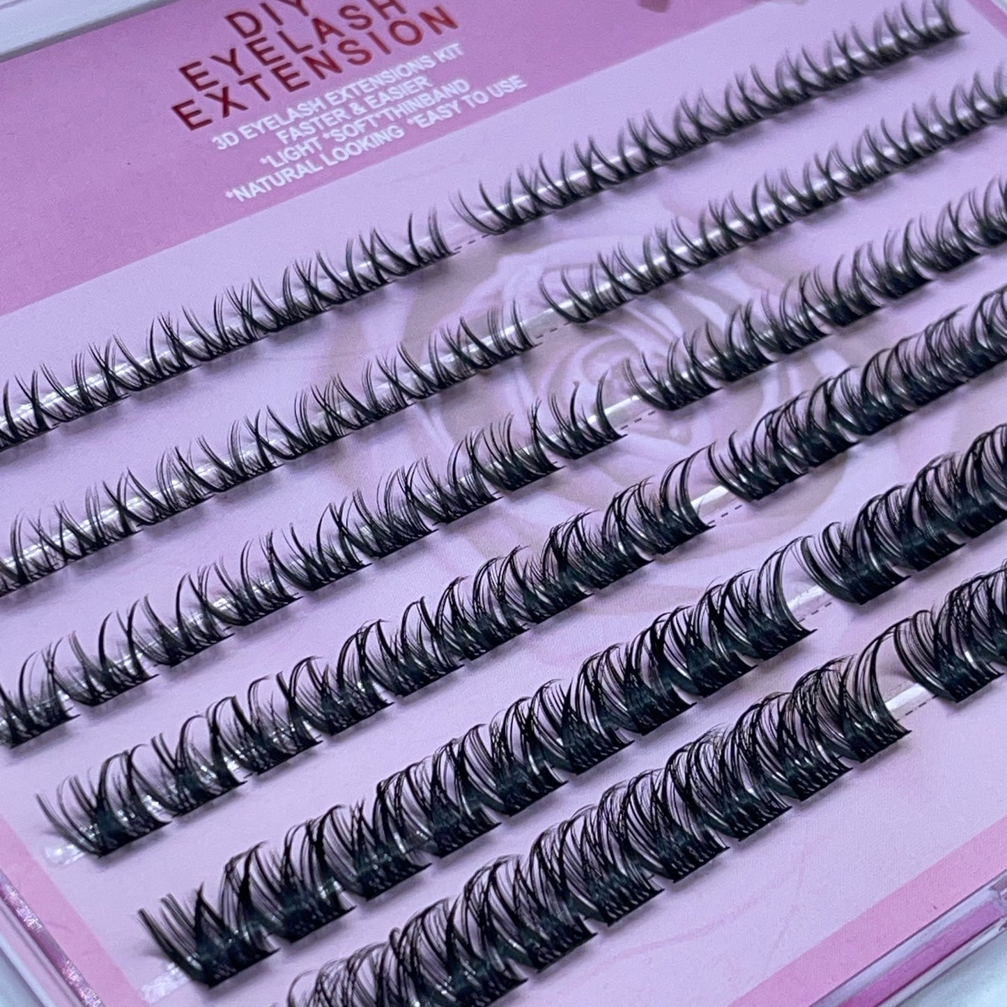 MG03 Self-adhesive Cluster Lashes (8mm-16mm mixed) D curl