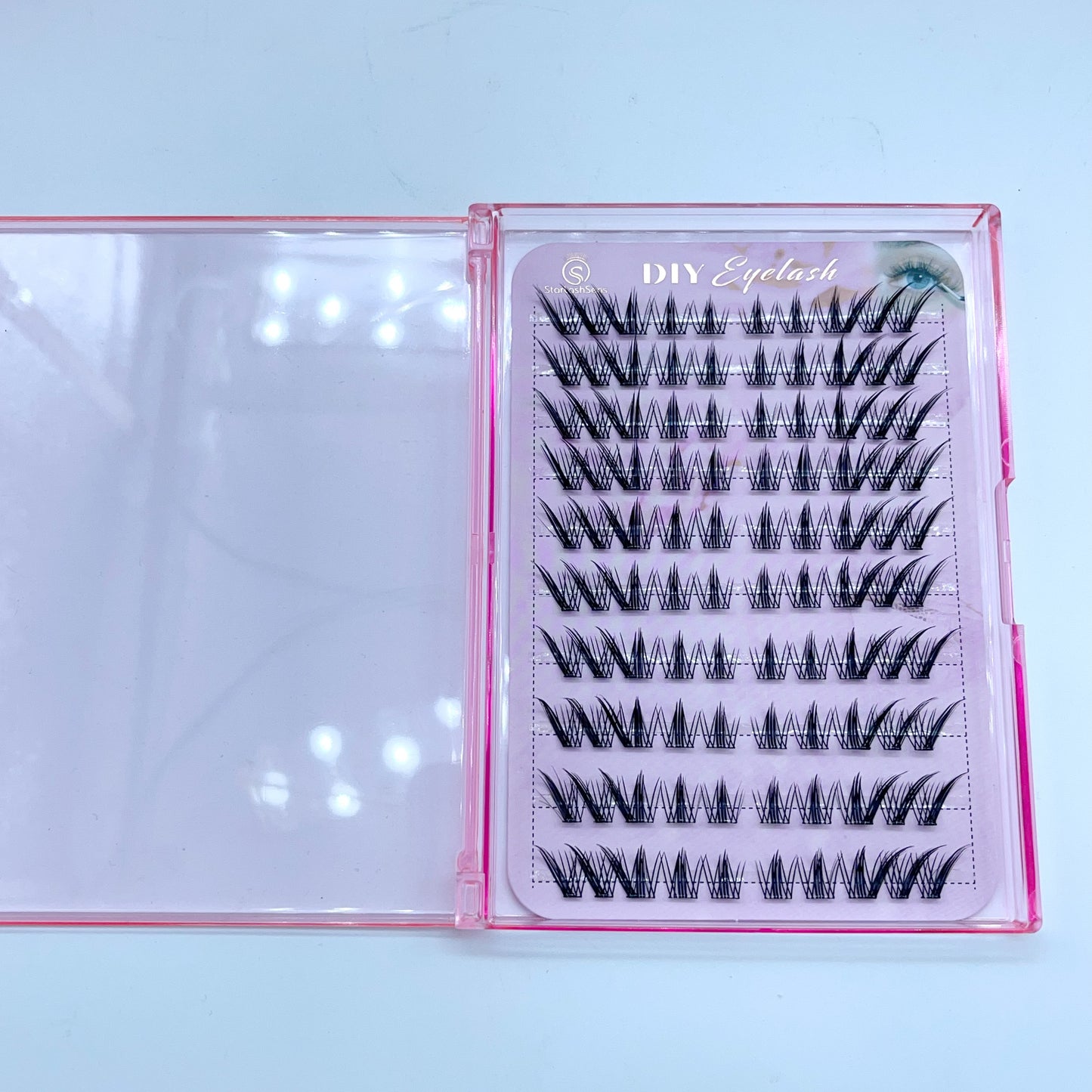 FS03 Self-adhesive Cluster Lashes (8mm-16mm mixed) D curl