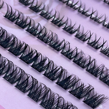 MG03 Self-adhesive Cluster Lashes (8mm-16mm mixed) D curl