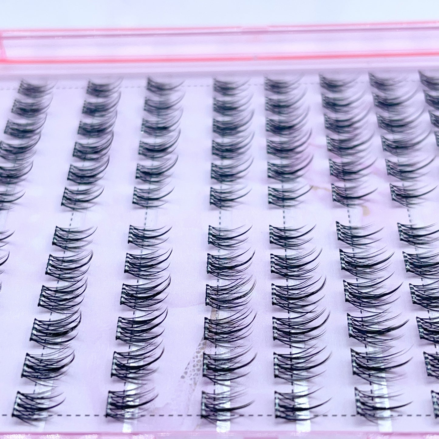 FS04 Self-adhesive Cluster Lashes (8mm-16mm mixed) D curl