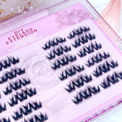 MG04 Self-adhesive Cluster Lashes (8mm-16mm mixed) D curl