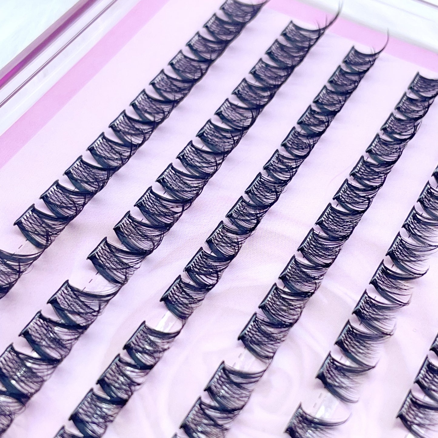 MG05 Self-adhesive Cluster Lashes (8mm-16mm mixed) D curl