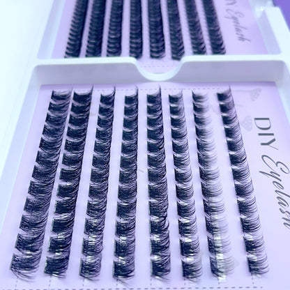SX05 DIY Cluster Lashes (8mm-16mm mixed) D curl