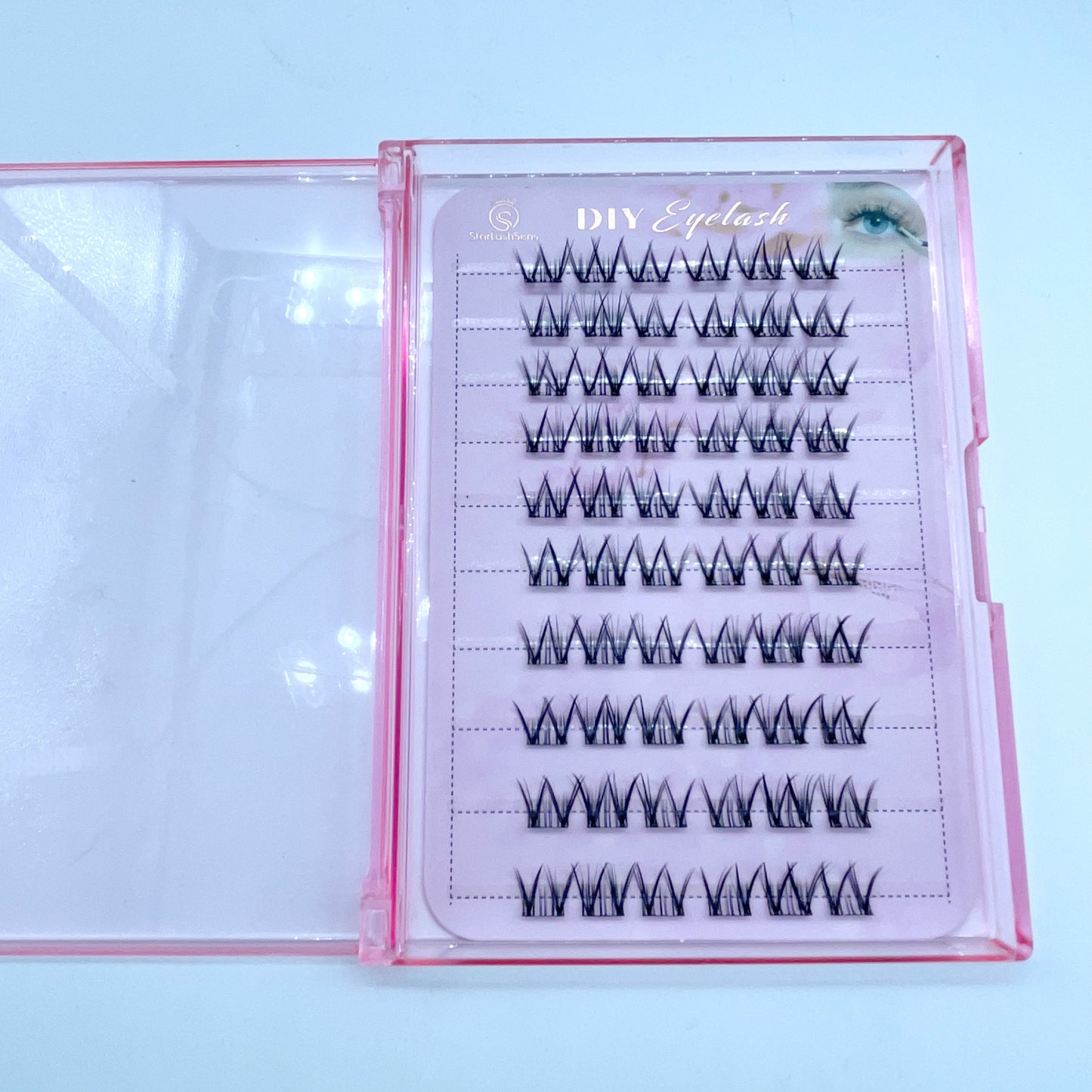 FS05 Self-adhesive Cluster Lashes (8mm-16mm mixed) D curl