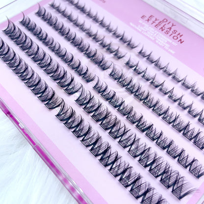 MG05 Self-adhesive Cluster Lashes (8mm-16mm mixed) D curl