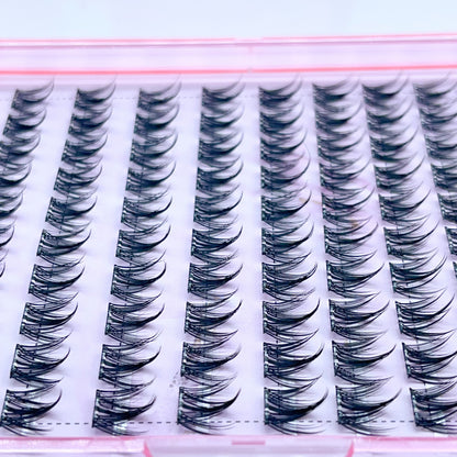 FS06 Self-adhesive Cluster Lashes (8mm-16mm mixed) D curl