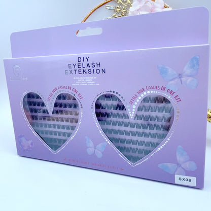 SX06 DIY Cluster Lashes (8mm-16mm mixed) D curl