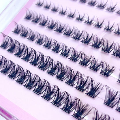 MG06 Self-adhesive Cluster Lashes (8mm-16mm mixed) D curl