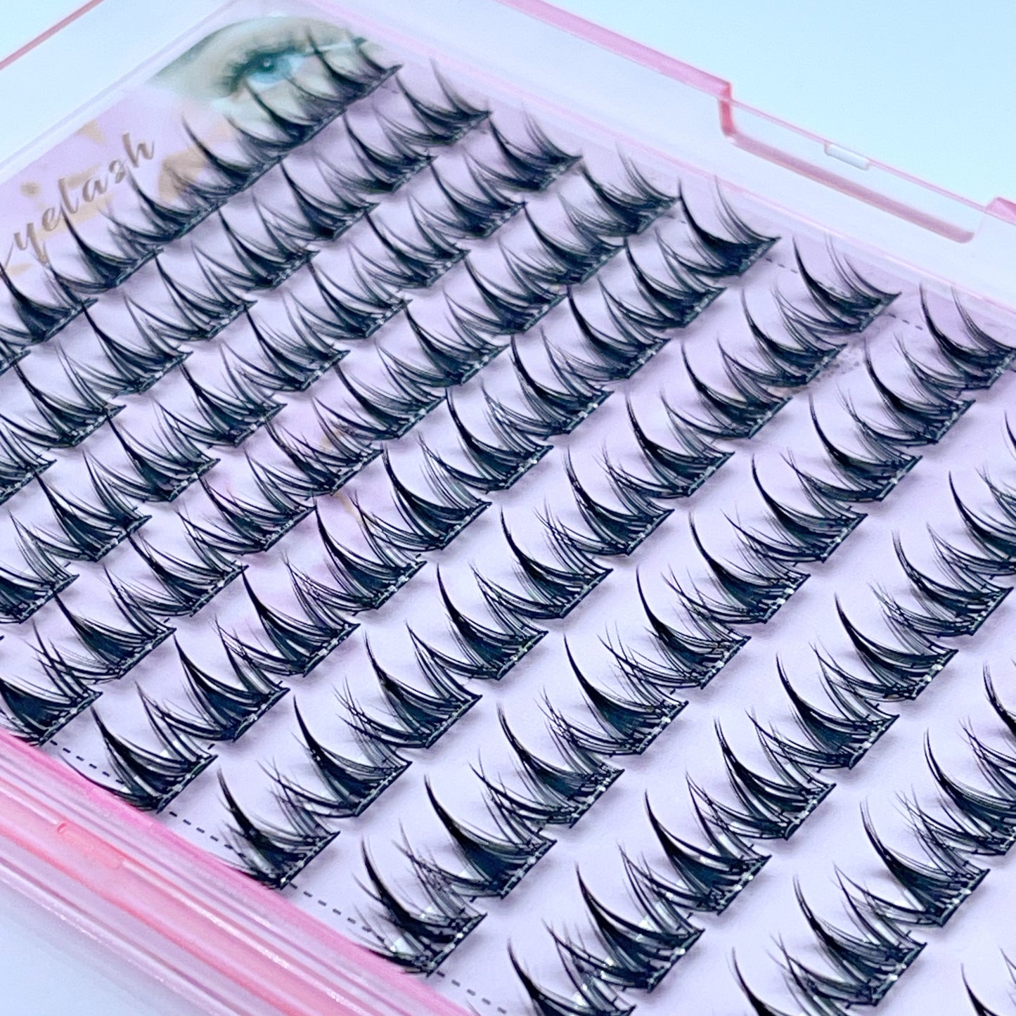 FS06 Self-adhesive Cluster Lashes (8mm-16mm mixed) D curl