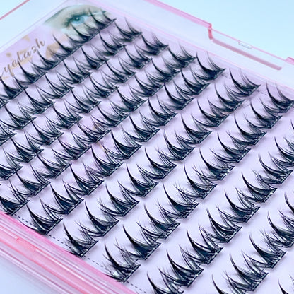 FS06 Self-adhesive Cluster Lashes (8mm-16mm mixed) D curl