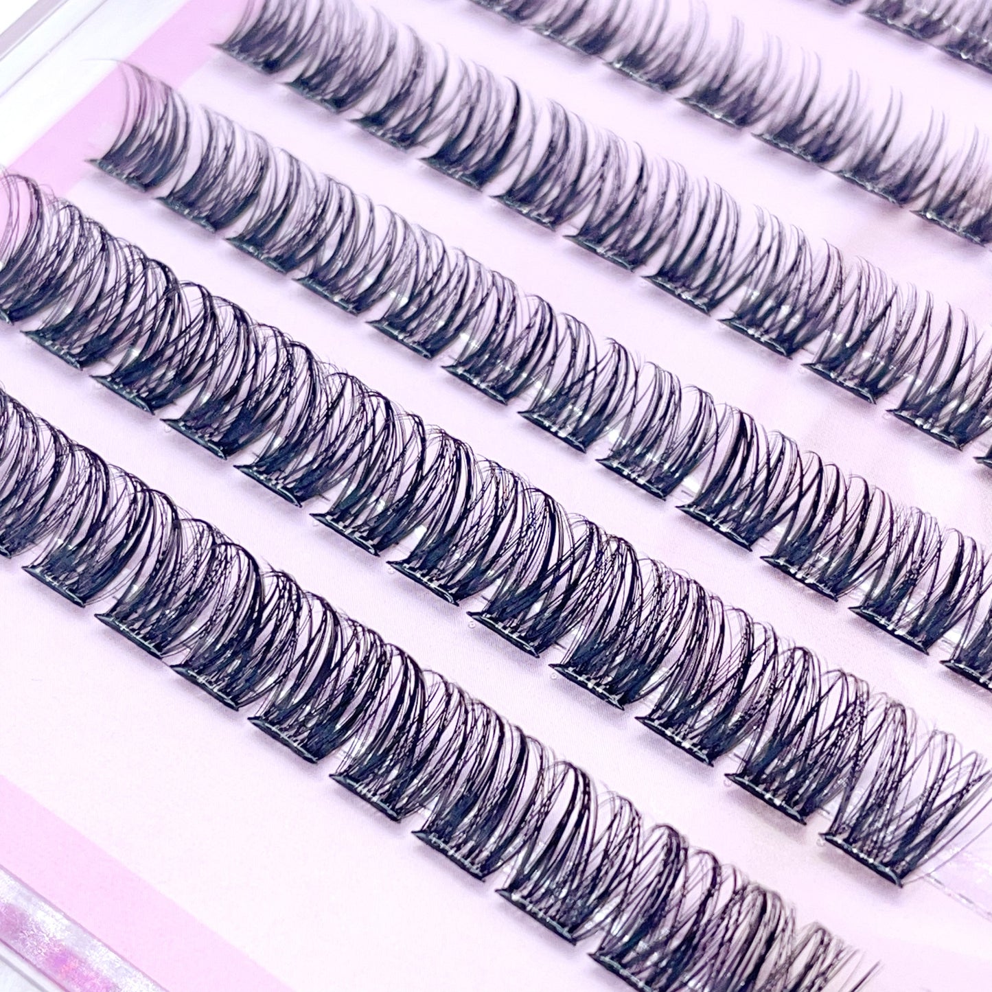 MG07 Self-adhesive Cluster Lashes (8mm-16mm mixed) D curl
