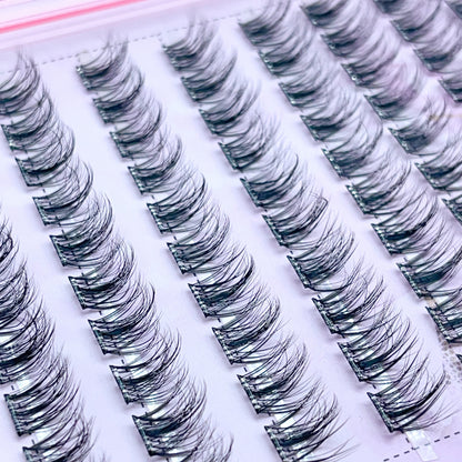 FS07 Self-adhesive Cluster Lashes (8mm-16mm mixed) D curl