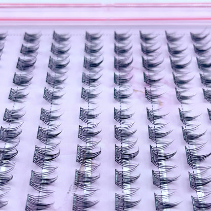 FS08 Self-adhesive Cluster Lashes (8mm-16mm mixed) D curl