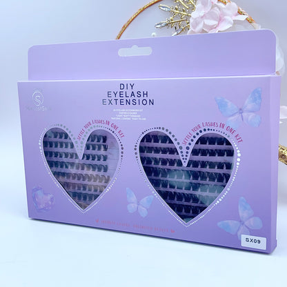 SX09 DIY Cluster Lashes (8mm-16mm mixed) D curl